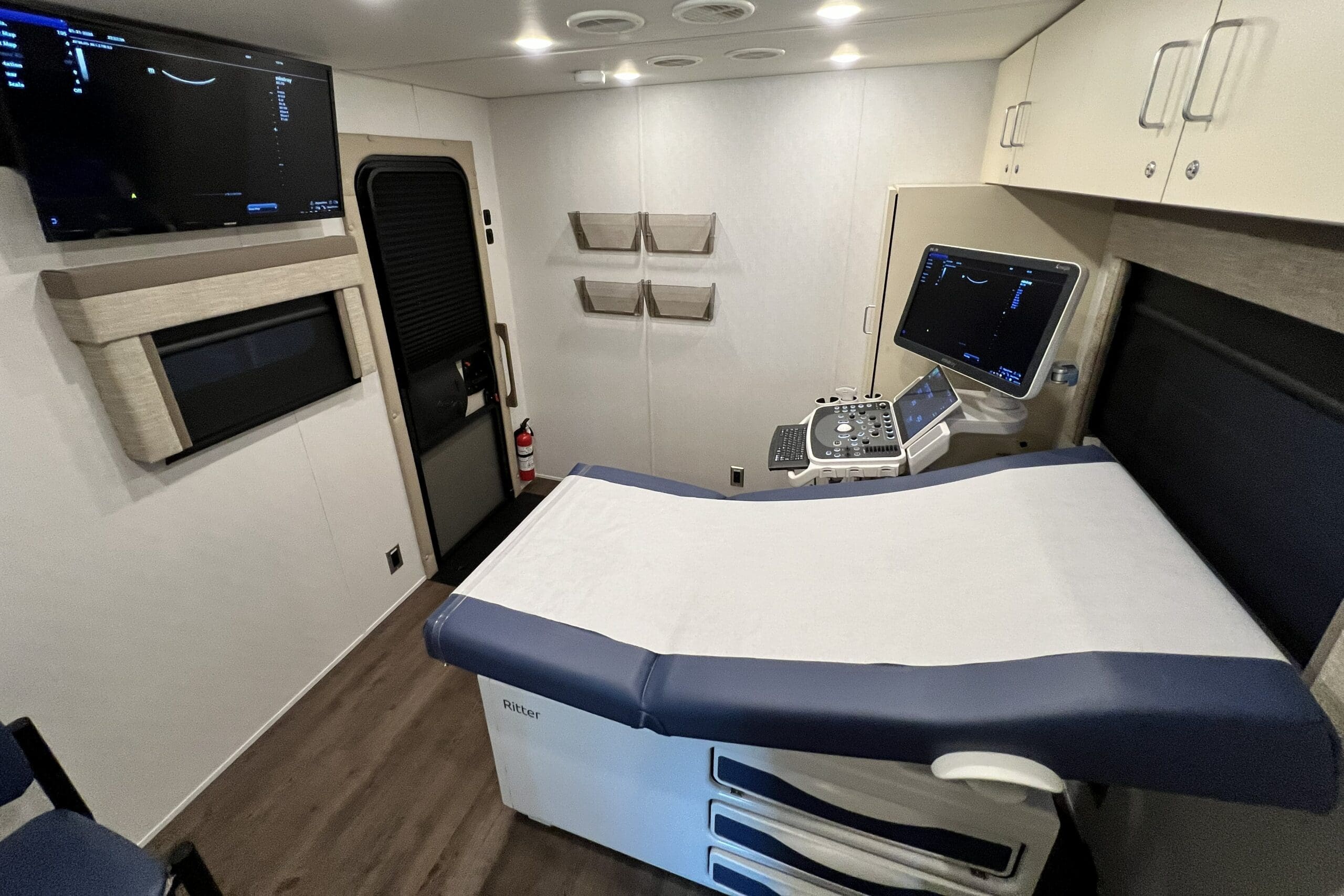 Ultrasound machine inside of our Mobile Medical Unit