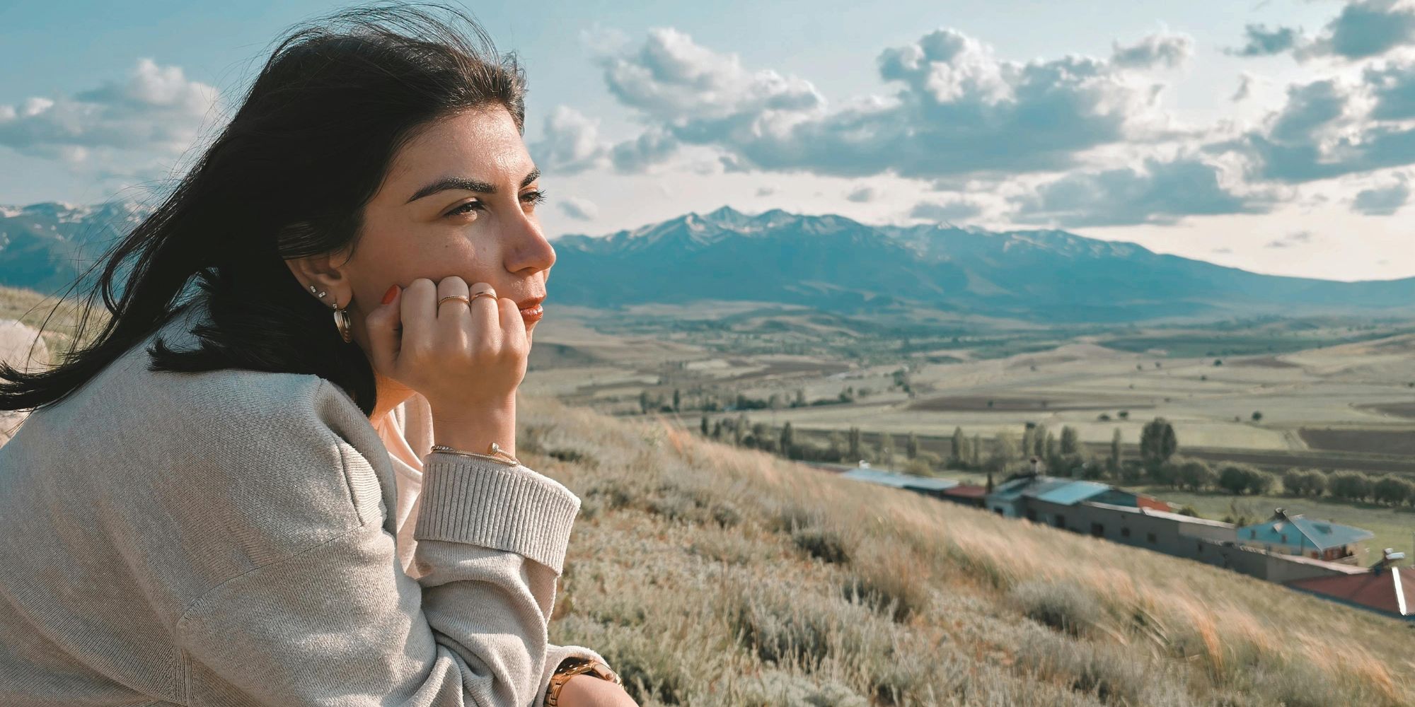 A woman thinking of the key steps to make an informed decision when considering abortion